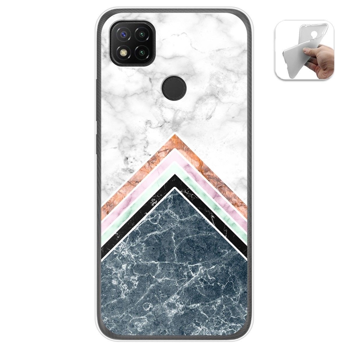 Funda Gel Tpu para Xiaomi Redmi 9C diseño Mármol 05 Dibujos