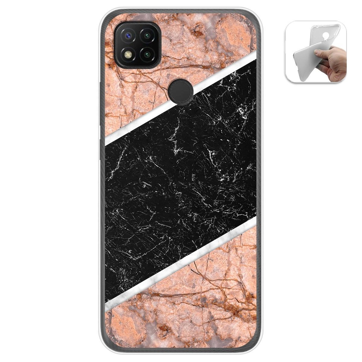 Funda Gel Tpu para Xiaomi Redmi 9C diseño Mármol 07 Dibujos