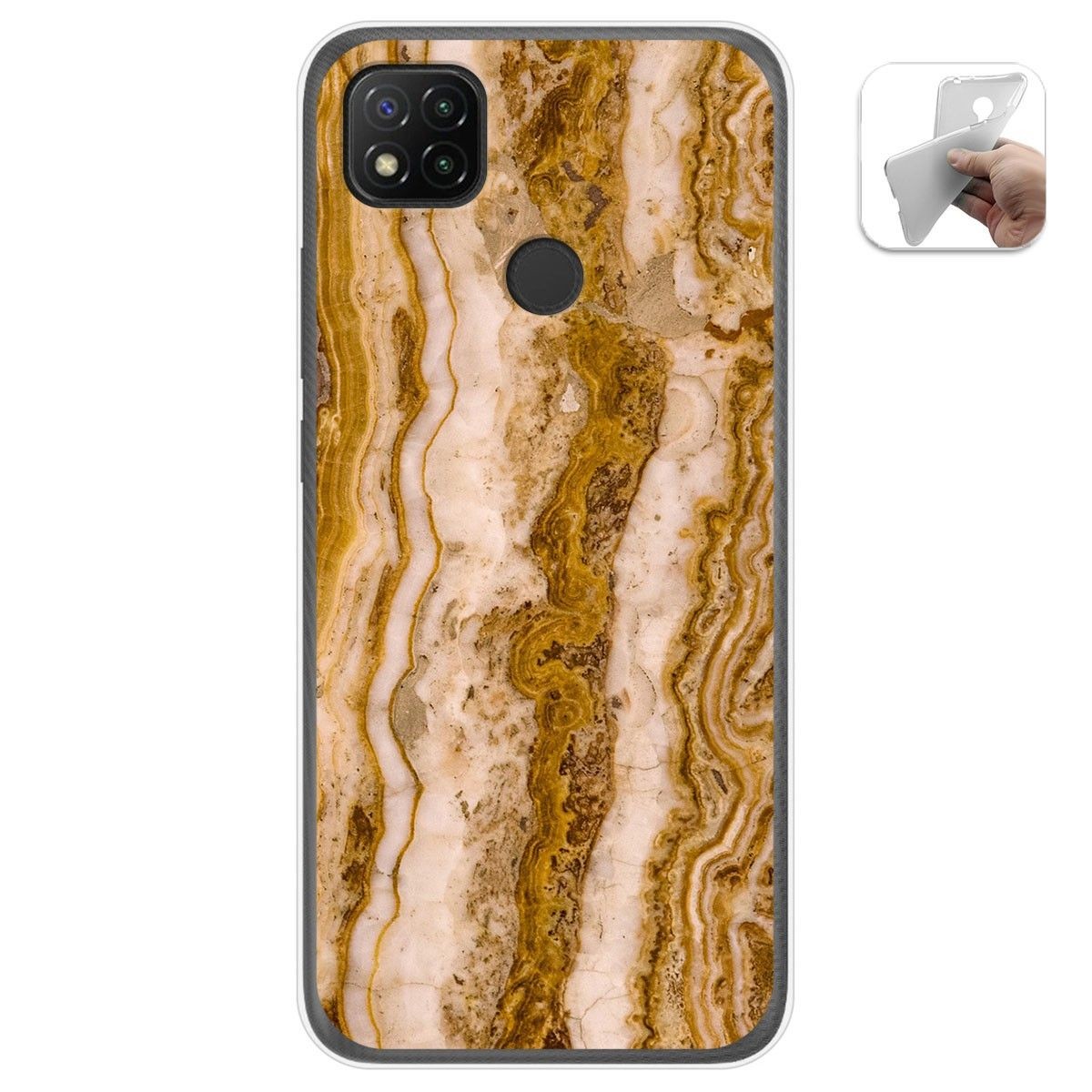 Funda Gel Tpu para Xiaomi Redmi 9C diseño Mármol 10 Dibujos