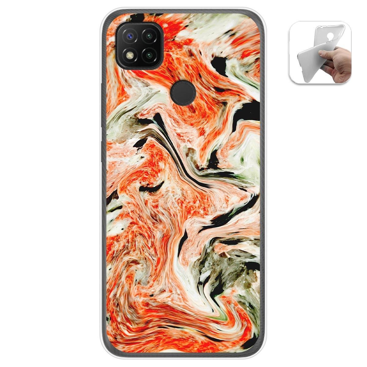 Funda Gel Tpu para Xiaomi Redmi 9C diseño Mármol 12 Dibujos