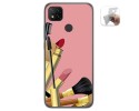 Funda Gel Tpu para Xiaomi Redmi 9C diseño Brochas Dibujos