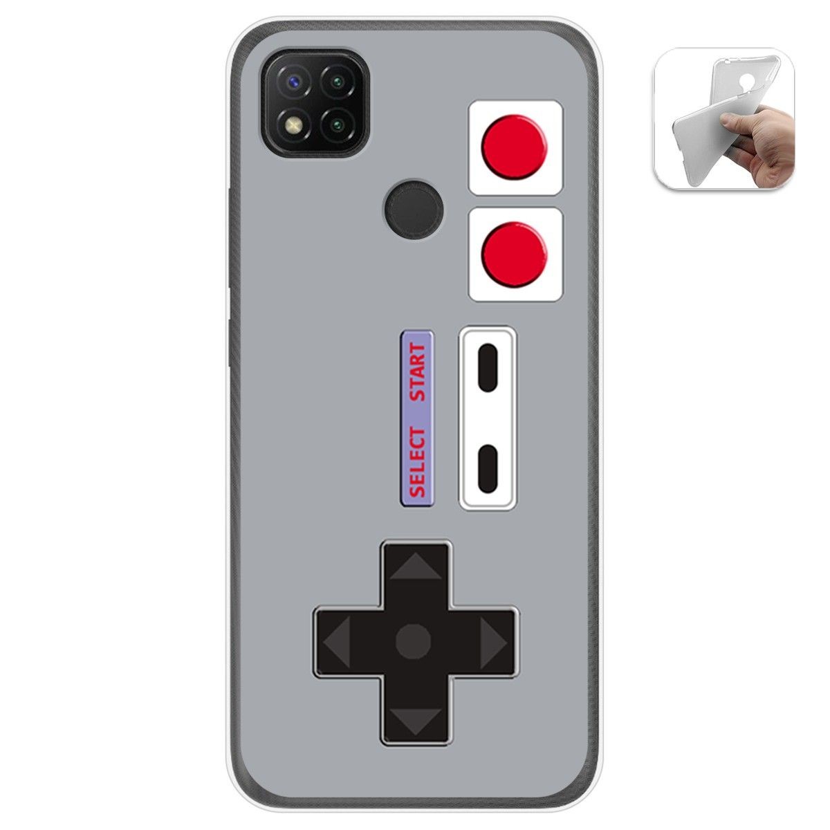 Funda Gel Tpu para Xiaomi Redmi 9C diseño Consola Dibujos