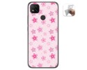 Funda Gel Tpu para Xiaomi Redmi 9C diseño Flores Dibujos