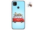 Funda Gel Tpu para Xiaomi Redmi 9C diseño Furgoneta Dibujos