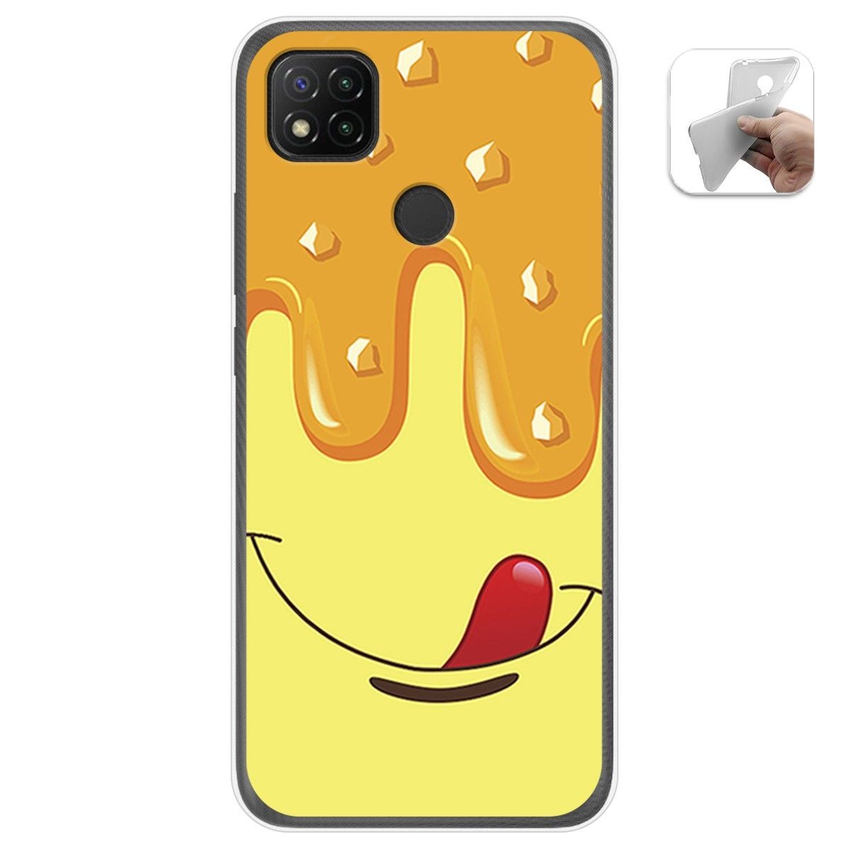 Funda Gel Tpu para Xiaomi Redmi 9C diseño Helado Vainilla Dibujos