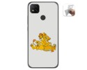 Funda Gel Tpu para Xiaomi Redmi 9C diseño Leones Dibujos