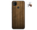 Funda Gel Tpu para Xiaomi Redmi 9C diseño Madera Dibujos