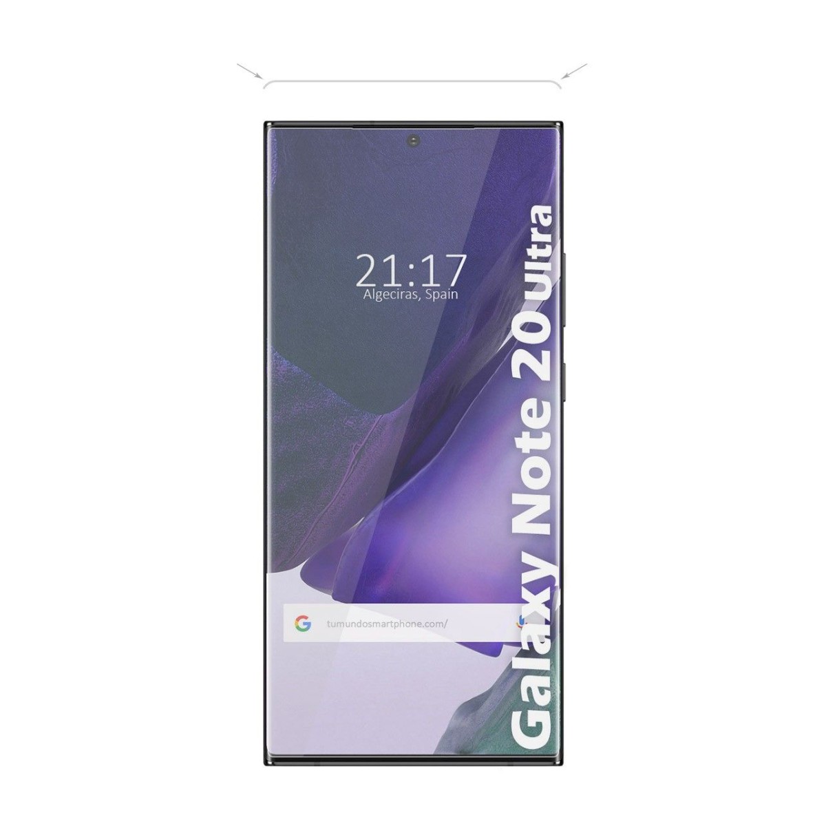 Protector Cristal Templado Completo Curvo UV Full Glue para Samsung Galaxy Note 20 Ultra Vidrio