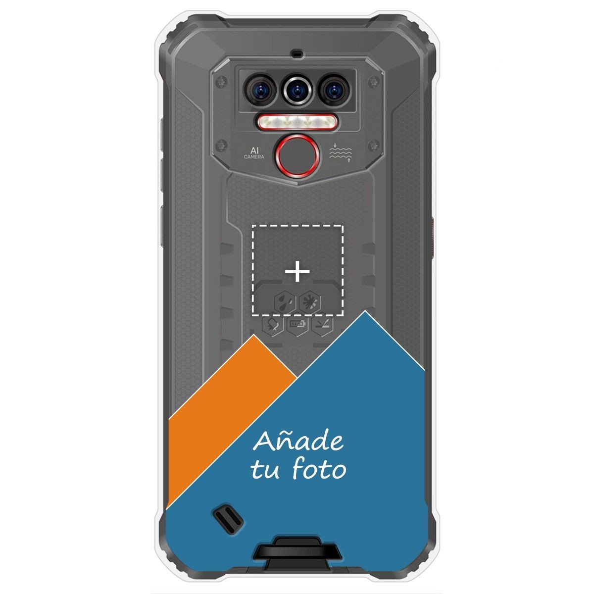 Personaliza tu Funda Gel Silicona Transparente con tu Fotografia para Oukitel Wp5 dibujo personalizada