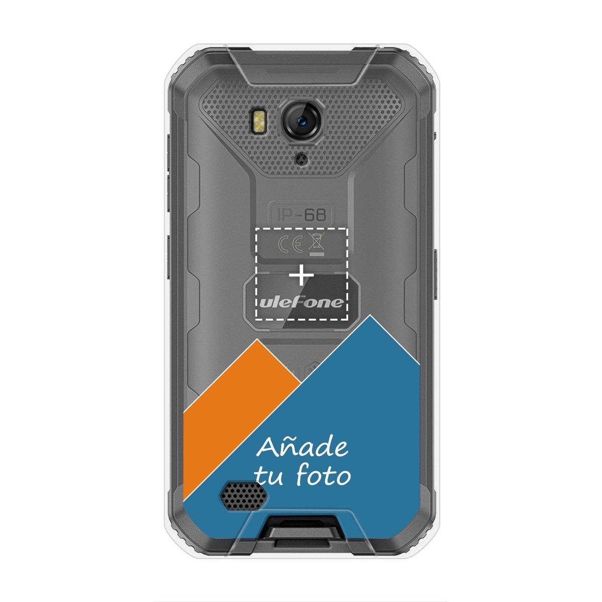 Personaliza tu Funda Gel Silicona Transparente con tu Fotografia para Ulefone Armor X6 dibujo personalizada