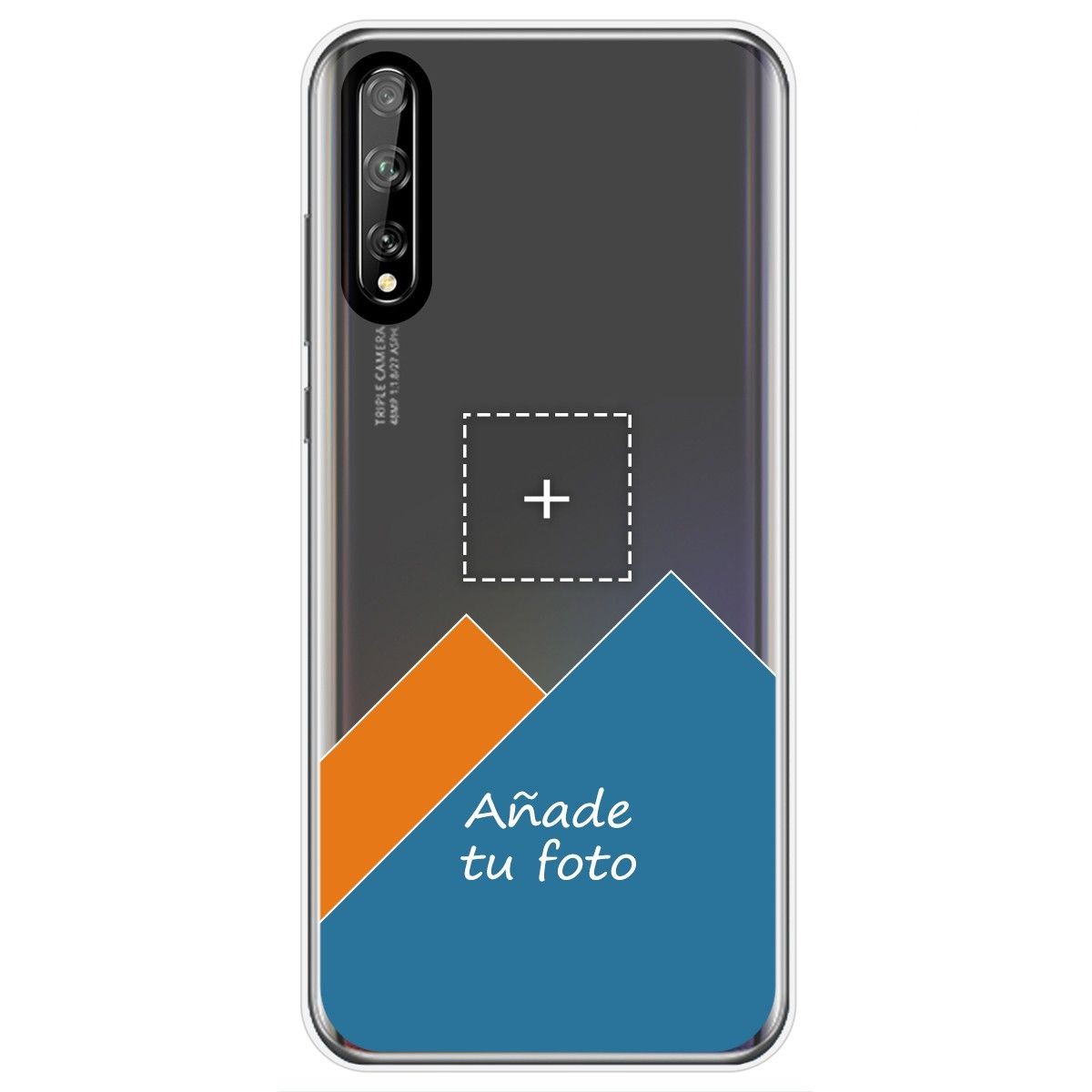 Personaliza tu Funda Gel Silicona Transparente con tu Fotografia para Huawei P Smart S / Y8p dibujo personalizada