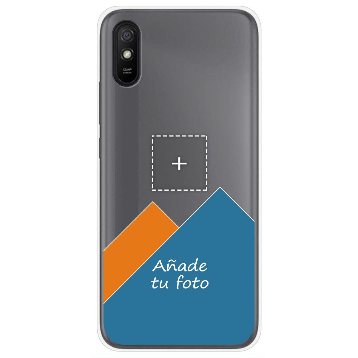 Personaliza tu Funda Gel Silicona Transparente con tu Fotografia para Xiaomi Redmi 9A / 9AT dibujo personalizada