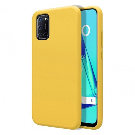 Funda Silicona Líquida Ultra Suave para Oppo A52 / A72 color Amarilla