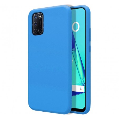Funda Silicona Líquida Ultra Suave para Oppo A52 / A72 color Azul