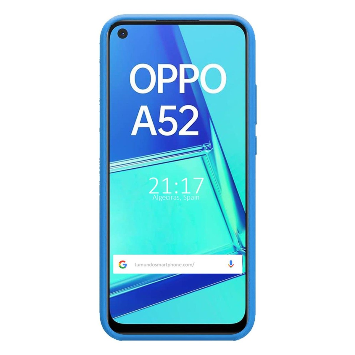 Funda Silicona Líquida Ultra Suave para Oppo A52 / A72 color Azul