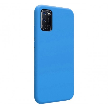 Funda Silicona Líquida Ultra Suave para Oppo A52 / A72 color Azul