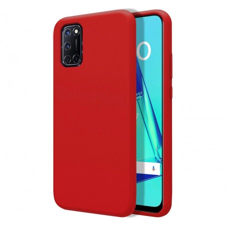 Funda Silicona Líquida Ultra Suave para Oppo A52 / A72 color Roja