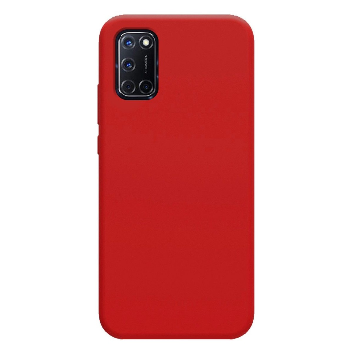 Funda Silicona Líquida Ultra Suave para Oppo A52 / A72 color Roja