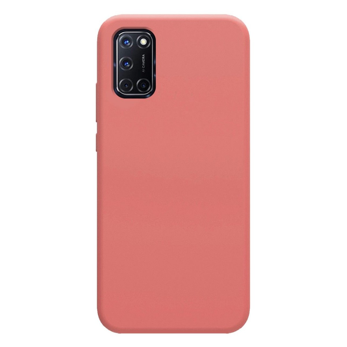 Funda Silicona Líquida Ultra Suave para Oppo A52 / A72 color Rosa