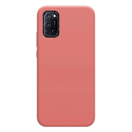 Funda Silicona Líquida Ultra Suave para Oppo A52 / A72 color Rosa
