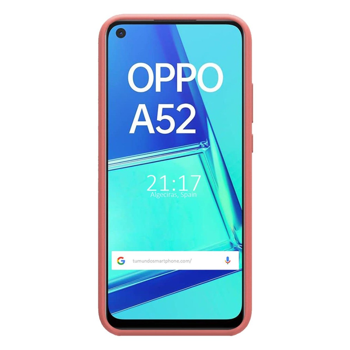 Funda Silicona Líquida Ultra Suave para Oppo A52 / A72 color Rosa