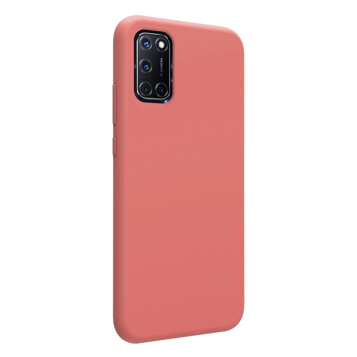 Funda Silicona Líquida Ultra Suave para Oppo A52 / A72 color Rosa