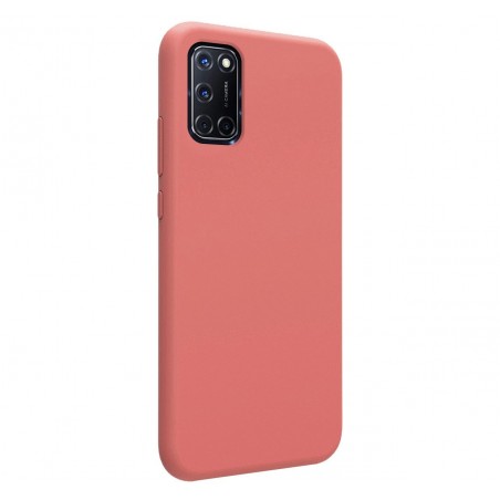 Funda Silicona Líquida Ultra Suave para Oppo A52 / A72 color Rosa