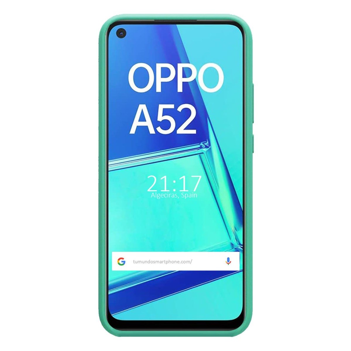 Funda Silicona Líquida Ultra Suave para Oppo A52 / A72 color Verde