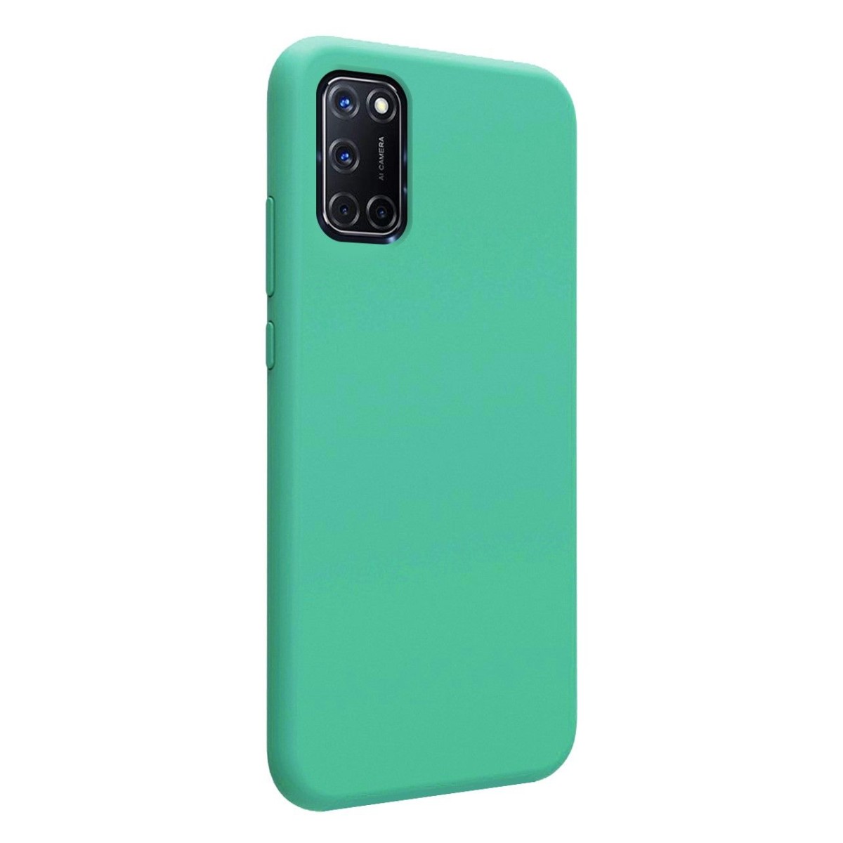 Funda Silicona Líquida Ultra Suave para Oppo A52 / A72 color Verde