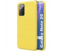 Funda Silicona Líquida Ultra Suave para Samsung Galaxy Note 20 color Amarilla