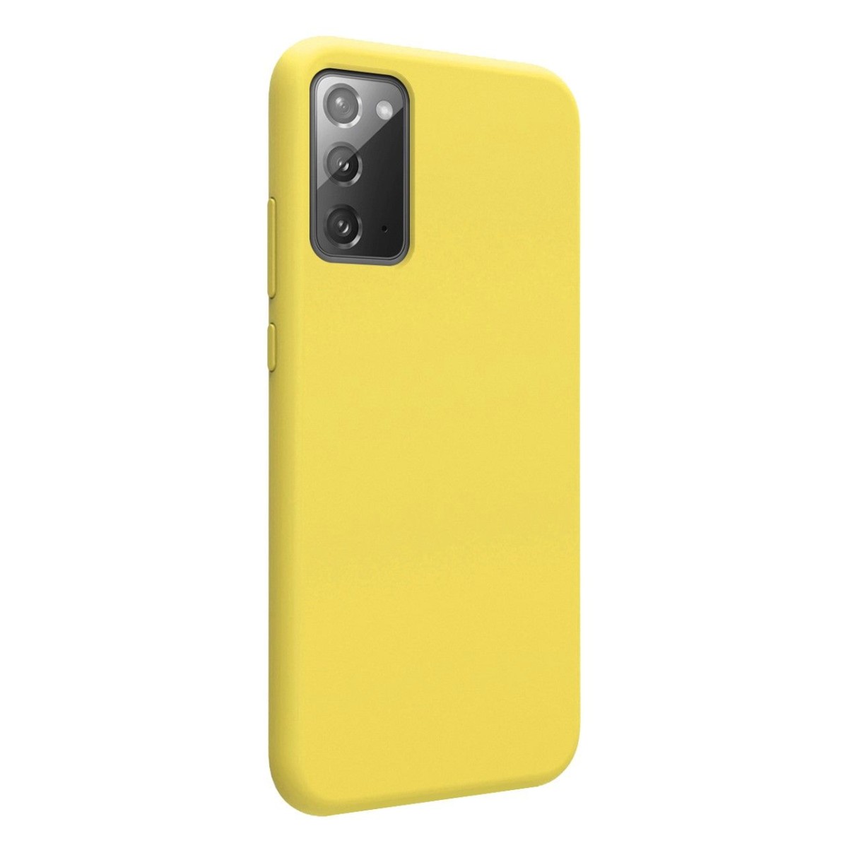 Funda Silicona Líquida Ultra Suave para Samsung Galaxy Note 20 color Amarilla