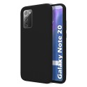 Funda Silicona Líquida Ultra Suave para Samsung Galaxy Note 20 color Negra