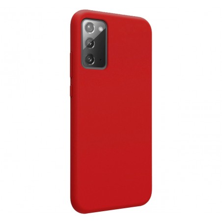 Funda Silicona Líquida Ultra Suave para Samsung Galaxy Note 20 color Roja