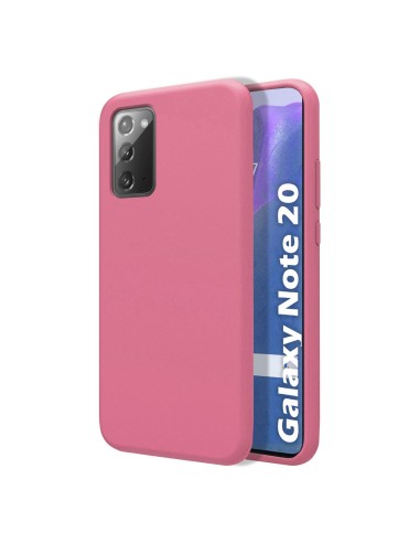 Funda Silicona Líquida Ultra Suave para Samsung Galaxy Note 20 color Rosa