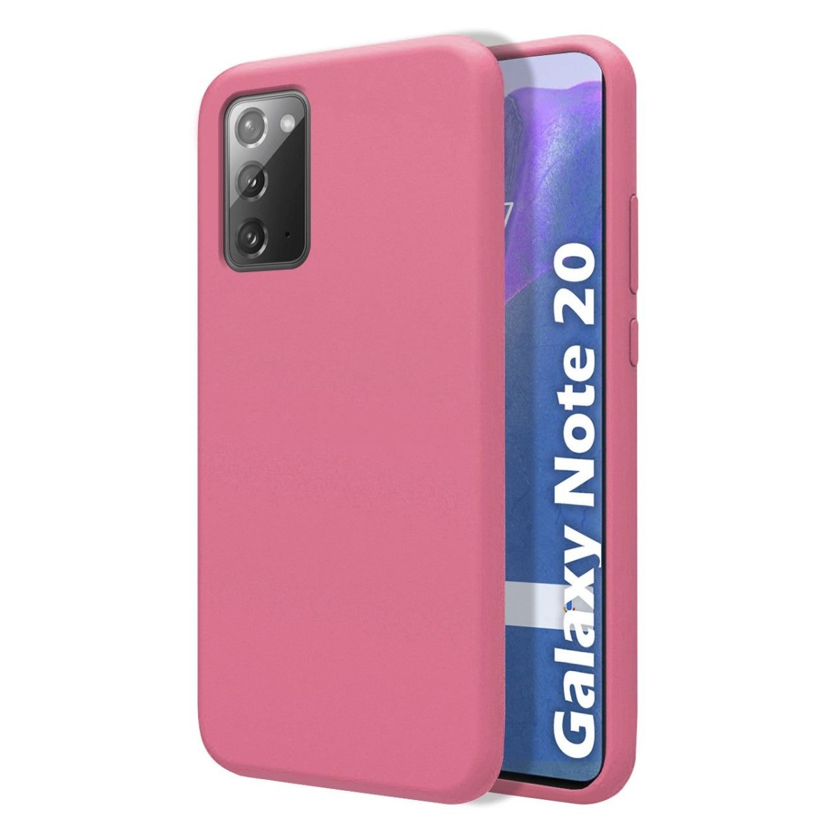 Funda Silicona Líquida Ultra Suave para Samsung Galaxy Note 20 color Rosa