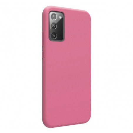 Funda Silicona Líquida Ultra Suave para Samsung Galaxy Note 20 color Rosa