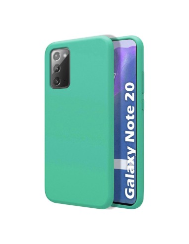Funda Silicona Líquida Ultra Suave para Samsung Galaxy Note 20 color Verde