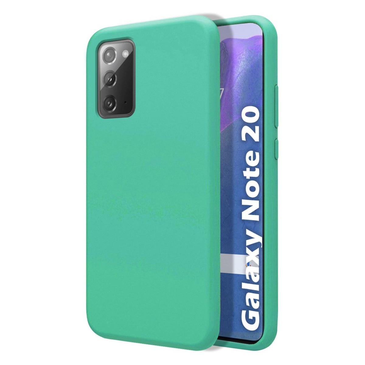 Funda Silicona Líquida Ultra Suave para Samsung Galaxy Note 20 color Verde