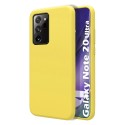 Funda Silicona Líquida Ultra Suave para Samsung Galaxy Note 20 Ultra color Amarilla