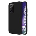 Funda Silicona Líquida Ultra Suave para Samsung Galaxy Note 20 Ultra color Negra