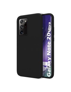 Funda Silicona Líquida Ultra Suave para Samsung Galaxy Note 20 Ultra color Negra