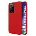Funda Silicona Líquida Ultra Suave para Samsung Galaxy Note 20 Ultra color Roja