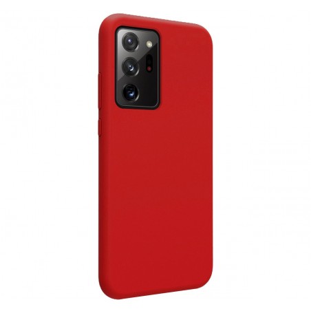 Funda Silicona Líquida Ultra Suave para Samsung Galaxy Note 20 Ultra color Roja