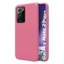 Funda Silicona Líquida Ultra Suave para Samsung Galaxy Note 20 Ultra color Rosa