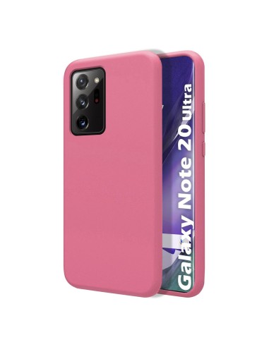 Funda Silicona Líquida Ultra Suave para Samsung Galaxy Note 20 Ultra color Rosa