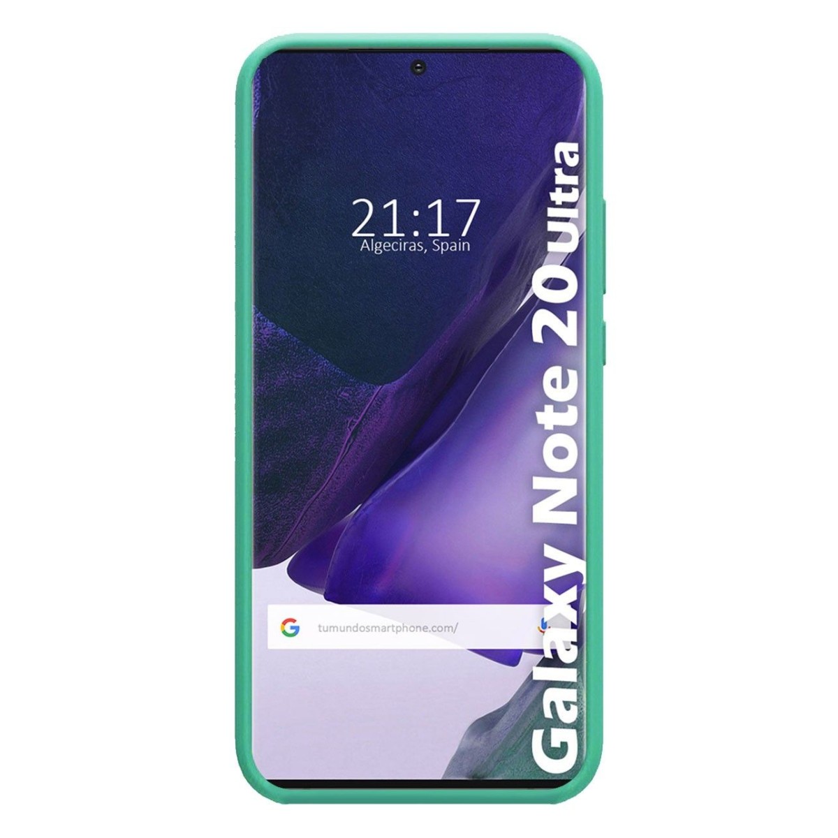 Funda Silicona Líquida Ultra Suave para Samsung Galaxy Note 20 Ultra color Verde