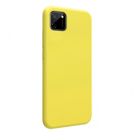 Funda Silicona Líquida Ultra Suave para Realme C11 color Amarilla