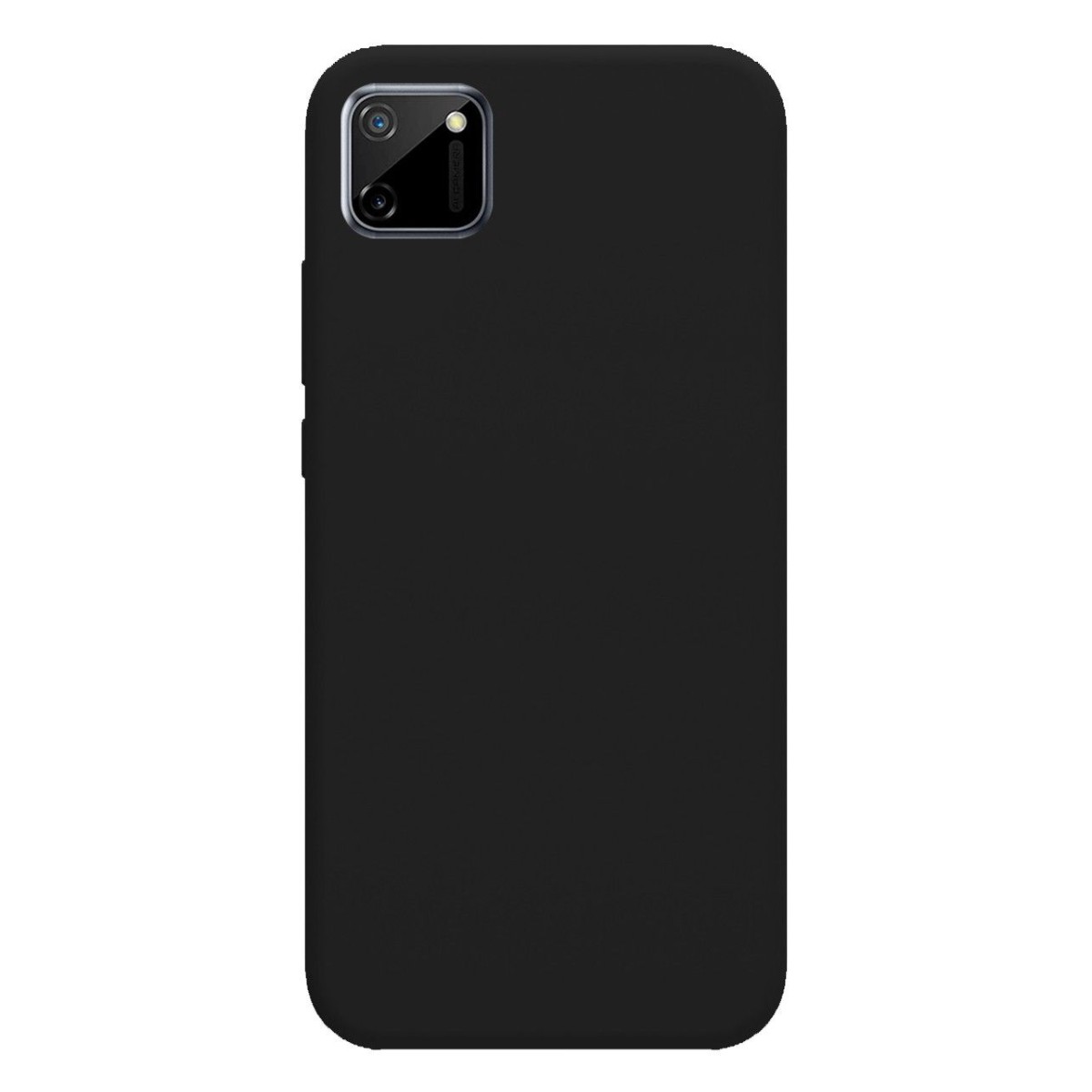 Funda Silicona Líquida Ultra Suave para Realme C11 color Negra