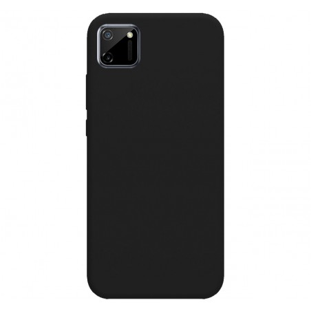 Funda Silicona Líquida Ultra Suave para Realme C11 color Negra