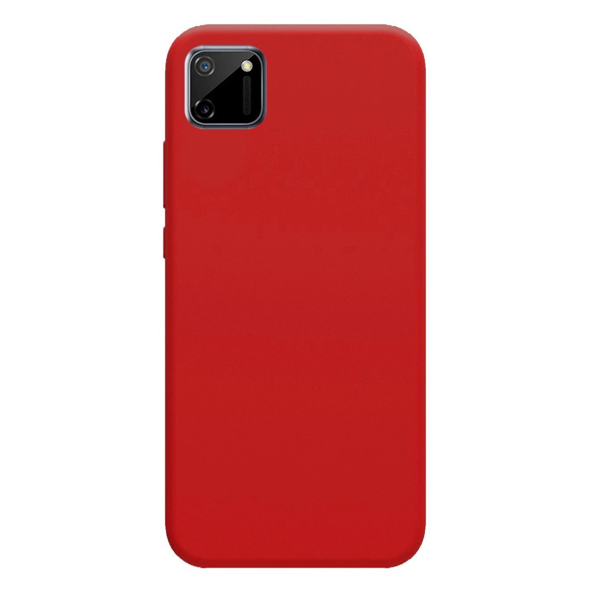 Funda Silicona Líquida Ultra Suave para Realme C11 color Roja